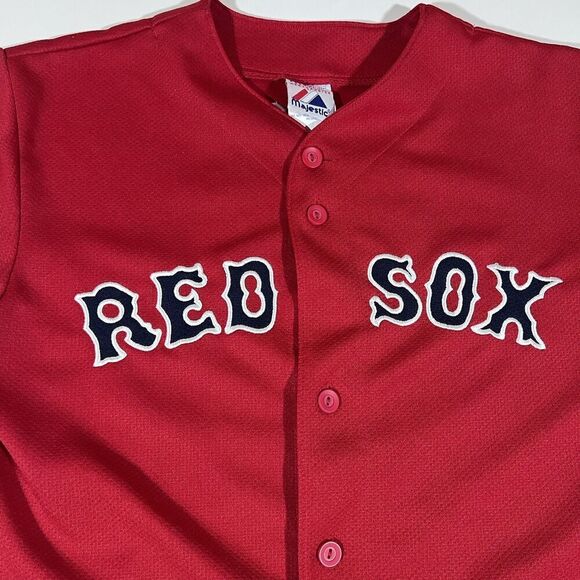 Johnny Damon Majestic Boston Red Sox Youth XL Jersey MLB - Picture 3 of 7